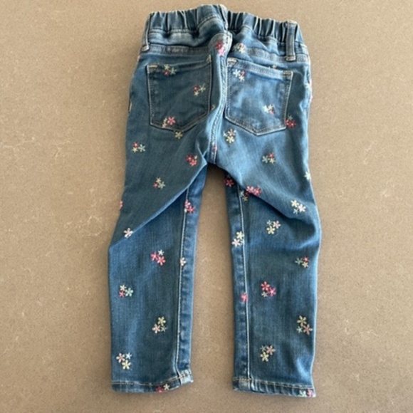 Baby Gap 18-24M Flowered Elastic Waist Jeans Jeggings Never worn NWOT - Picture 5 of 5